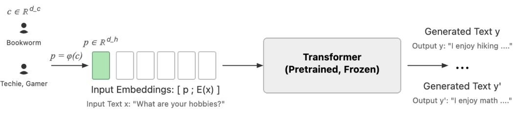 Embedding-to-Prefix visualization